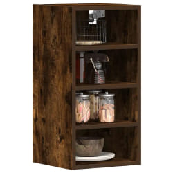vidaXL Armoire suspendue chêne fumé 30x29,5x60 cm
