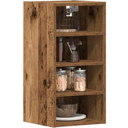 Armoire suspendue 'Riga' vieux bois 30x29,5x60 cm Vidaxl