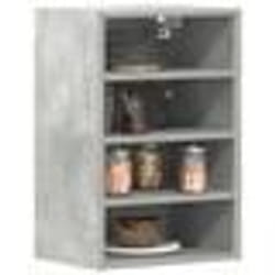 vidaXL Armoire suspendue gris béton 40x295x60 cm bois dingénierie armoire de cuisine placard armoire flottante armoire 854178