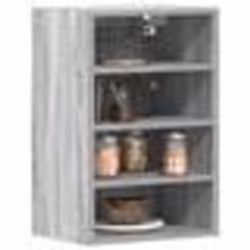 vidaXL Armoire suspendue sonoma gris 40x295x60 cm bois dingénierie armoire de cuisine placard armoire flottante 854180