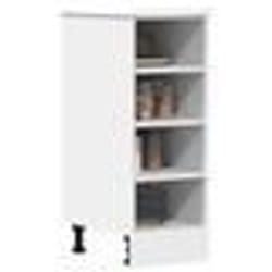 vidaXL Armoire de plancher blanc 30x445x815 cm bois dingénierie armoire de cuisine meuble de cuisine meuble de cuisine 854193
