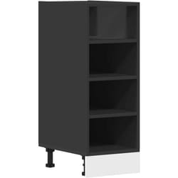 Vidaxl - Armoire de plancher noir 30x44,5x81,5 cm bois d'ingénierie