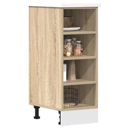 vidaXL Armoire basse chêne sonoma 30x445x815 cm bois d’ingénierie armoire de cuisine meuble de cuisine meuble de 854195