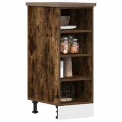 vidaXL Armoire de Plancher - Chêne Fumé