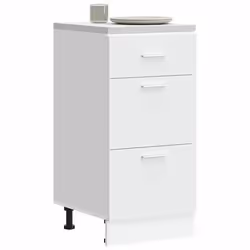 vidaXL Armoire de plancher blanc 40x46x815 cm bois dingénierie armoire de cuisine meuble de cuisine meuble de cuisine 854211