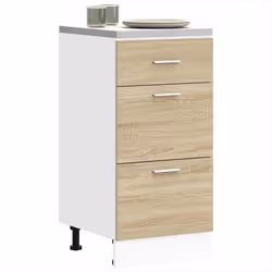 vidaXL Armoire de plancher chêne sonoma 40x46x815cm bois dingénierie armoire de cuisine meuble de cuisine meuble de 854213