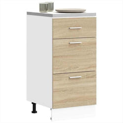 vidaXL Armoire de plancher chêne sonoma 40x46x815cm bois dingénierie armoire de cuisine meuble de cuisine meuble de 854213