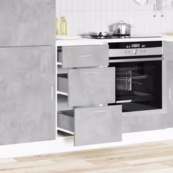 vidaXL Armoire de plancher gris 40x46x815 cm bois dingénierie armoire de cuisine meuble de cuisine meuble de cuisine 854214