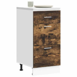 vidaXL Meuble bas "Lyon" Chêne fumé 40 x 46 x 81,5 cm Bois d'ingénierie