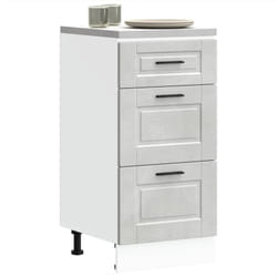 Armoire de cuisine Porto gris béton bois d'ingénierie Vidaxl