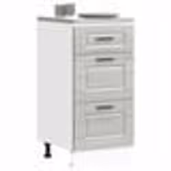vidaXL Armoire de cuisine Porto sonoma gris bois dingénierie meuble dévier meuble de cuisine avec tiroir meuble de 854226