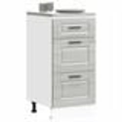vidaXL Armoire de cuisine Porto sonoma gris bois dingénierie meuble dévier meuble de cuisine avec tiroir meuble de 854226