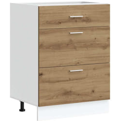 Armoire de cuisine 'Lyon' chêne artisanal bois d'ingénierie Vidaxl