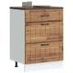vidaXL Armoire de cuisine Lucca vieux bois bois ingénierie meuble dévier meuble de cuisine avec tiroir meuble de cuisine 854277