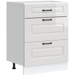 Armoire de cuisine Kalmar blanc brillant bois ingénierie Vidaxl