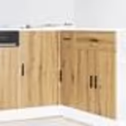 vidaXL Meuble bas de cuisine chêne artisanal bois dingénierie meuble bas de cuisine meuble bas à tiroir de cuisine 854297
