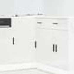 vidaXL Armoire de cuisine Porto blanc brillant bois ingénierie armoire dévier meuble bas dévier de cuisine armoire de 854300
