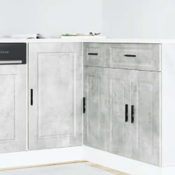 vidaXL Armoire de Cuisine Porto Gris Béton