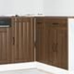 vidaXL Meuble de base de lavabo Lucca chêne marron bois dingénierie meuble bas de cuisine meuble bas à tiroir de cuisine 854315