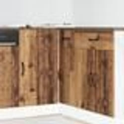 vidaXL Meuble de base de lavabo Lucca vieux bois bois dingénierie meuble bas de cuisine meuble bas à tiroir de cuisine 854316