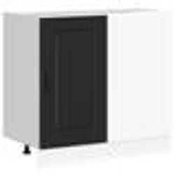 vidaXL Armoire de cuisine Kalmar noir bois dingénierie meuble dévier meuble de cuisine avec tiroir meuble de cuisine 854319
