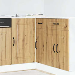 vidaXL Armoire de cuisine Kalmar chêne artisanal bois dingénierie meuble dévier meuble de cuisine avec tiroir 854327