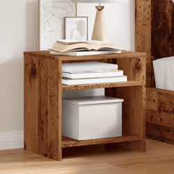 Cette table de chevet au style industriel est un supplément intemporel à votre décoration intérieure. Matériau durable : le b ...