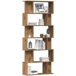 Bibliothèque chêne artisanal 80x24x192 cm bois d'ingénierie Vidaxl