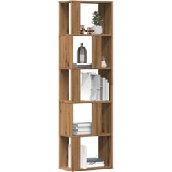 Bibliothèque chêne artisanal 45x24x159 cm bois d'ingénierie - Vidaxl