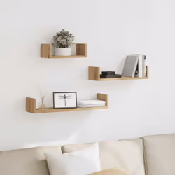 Maximisez votre espace intérieur et donnez du style à votre mur avec ces étagères murales ! Matériau stable et durable : le b ...