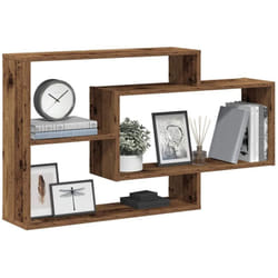Vidaxl - tagère murale vieux bois 104x20x58,5 cm bois d'ingénierie