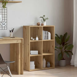 Bibliothèque/Buffet chêne artisanal 66x30x98 cm bois ingénierie Vidaxl