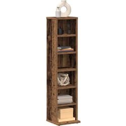 Armoire à cd vieux bois 21x20x88 cm bois d'ingénierie Vidaxl