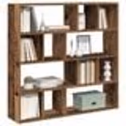 vidaXL Bibliothèque/Séparateur de pièce vieux bois 105x24x102 cm séparateur de pièce cloison de séparation armoire à 855830