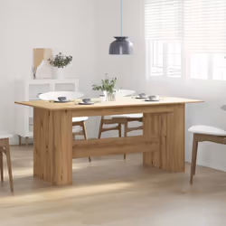Cette table à manger, conçue avec des lignes épurées et simples, sera un excellent choix pour votre salle à manger ou votre c ...