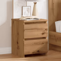 VidaXL 855848 Table de nuit et table de chevet Chêne - Vue supplémentaire 3