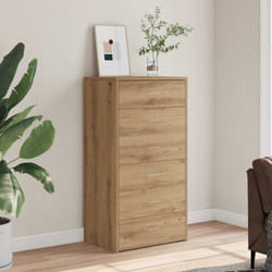 Vidaxl - Buffet avec 6 tiroirs chêne artisanal bois d'ingénierie