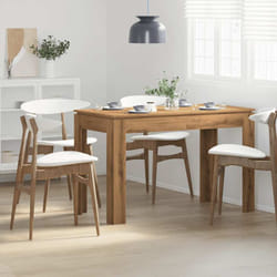 vidaXL Table à manger chêne artisanal 120x60x76 cm bois d'ingénierie