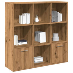vidaXL Bibliothèque chêne artisanal 98x29x975 cm bois dingénierie armoire à livres support de livres étagère à livres 855967