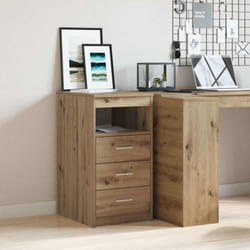 Commode chêne artisanal 40x50x76 cm bois d'ingénierie - Vidaxl