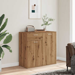 Vidaxl - Buffet chêne artisanal 80x36x75 cm bois d'ingénierie