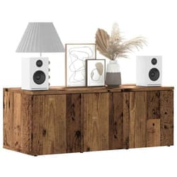 vidaXL Meuble TV vieux bois 80x34x30 cm bois dingénierie banc TV meuble télé meuble multimédia buffet TV meuble hifi 856012