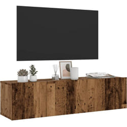Meuble tv mural vieux bois 120x30x30 cm bois d'ingénierie Vidaxl