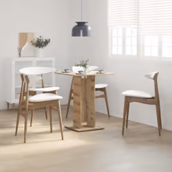 Cette table de bistro a un design unique et s'harmonisera parfaitement avec votre décor intérieur. Matériau durable : le bois ...