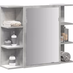 Ajoutez une touche esthétiquement agréable à votre salle de bain avec cette armoire à miroir ! Matériau robuste : le bois d'i ...
