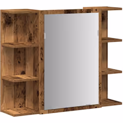 Ajoutez une touche esthétiquement agréable à votre salle de bain avec cette armoire à miroir ! Matériau robuste : le bois d'i ...