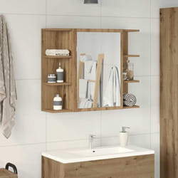 Vidaxl - Armoire à miroir de salle de bain chêne artisanal 80x20,5x64 cm