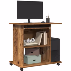 Le bureau d'ordinateur compact pour les ordinateurs portables et les ordinateurs de bureau est spécialement conçu pour économ ...