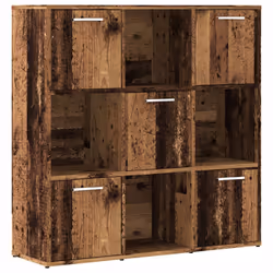 VidaXL 856058, Bois naturel, 9 étagères, Bois, Bois, 900 mm, 280 mm