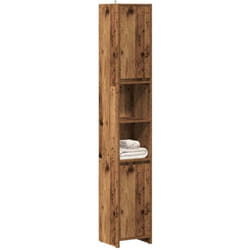 Vidaxl - Armoire salle de bain vieux bois 30x30x183,5 cm bois ingénierie